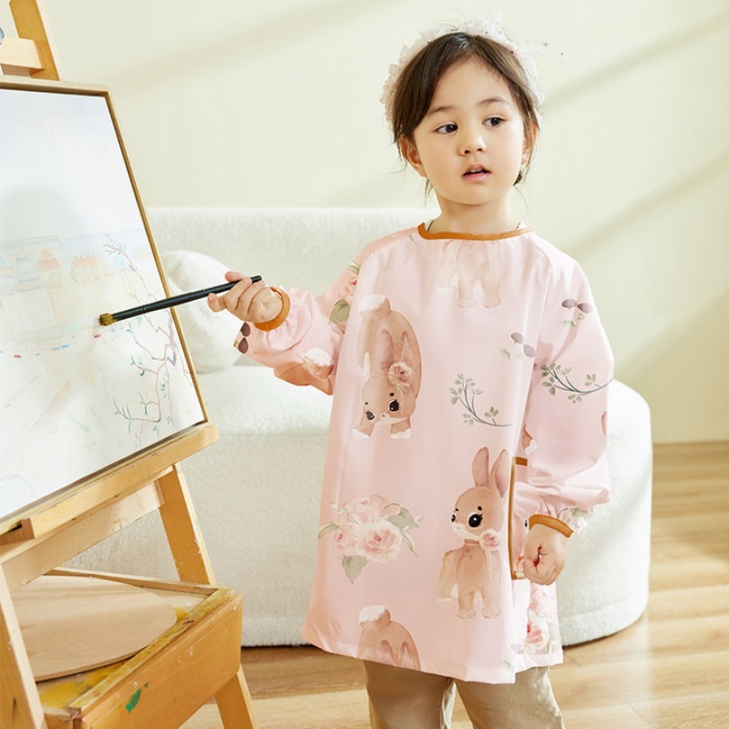 Art Craft For Preschoolers - Children Waterproof Art Cover Shirt Long