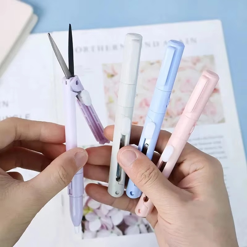 Art Craft Stationery - 2 In 1 Multifunction Foldable Scissors