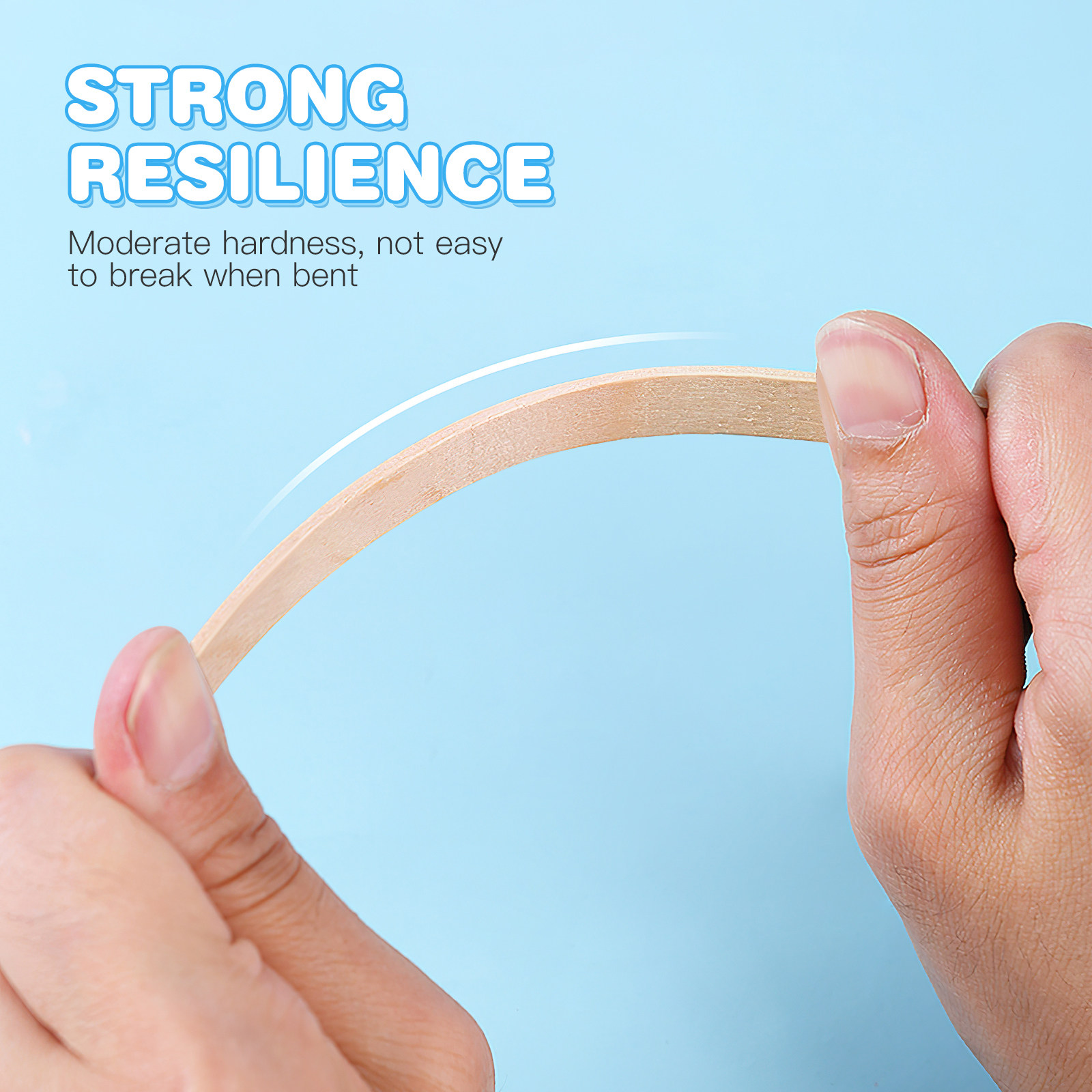 Art Craft Stick - 100Pcs Colored Wooden Craft Sticks Premium