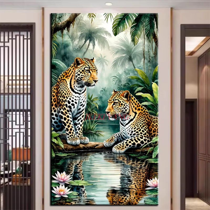 Art And Craft Jungle - New Jungle Forest Landscape 5D Diy