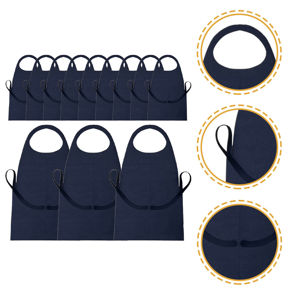 Art Craft Adult - 12Pcs Disposable Aprons Heavy-Duty Non-Woven Fabric