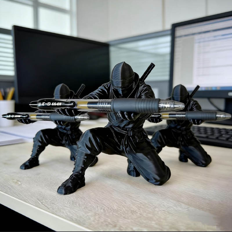Art Craft Stationery - Desktop Art 3D Printed Ninja Pen