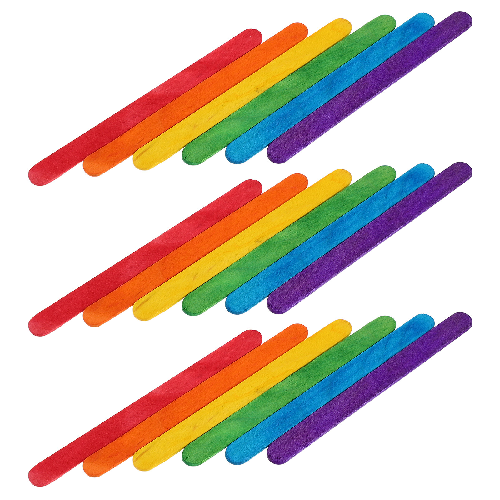 Art Craft Stick - 500Pcs Vivid Colored Wood Craft Sticks