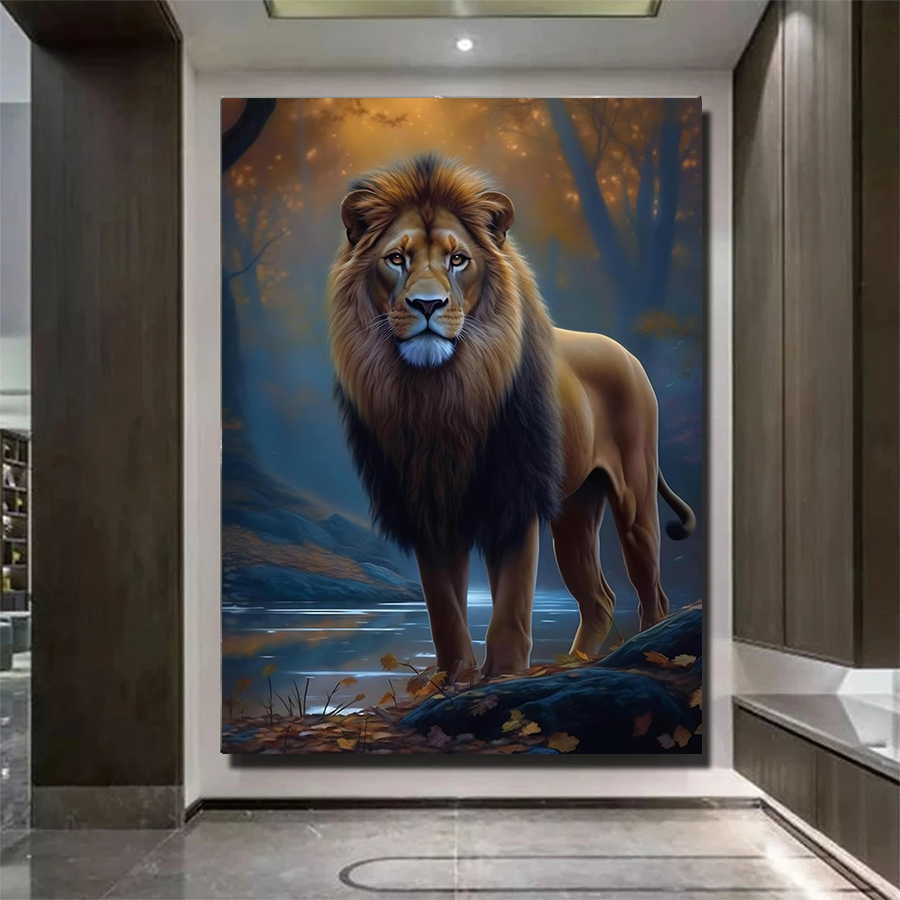 Art And Craft Jungle - 5D Diamond Art Kit Jungle Animal
