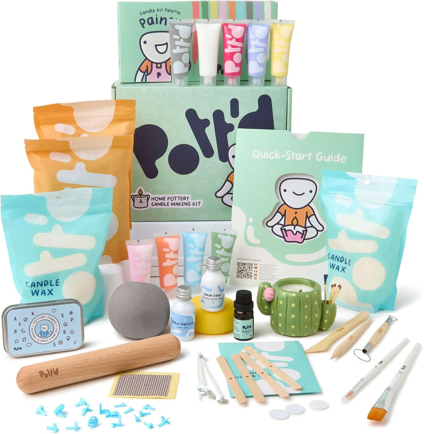 Air Dry Clay - Home Pottery Candle Making Kit, DIY