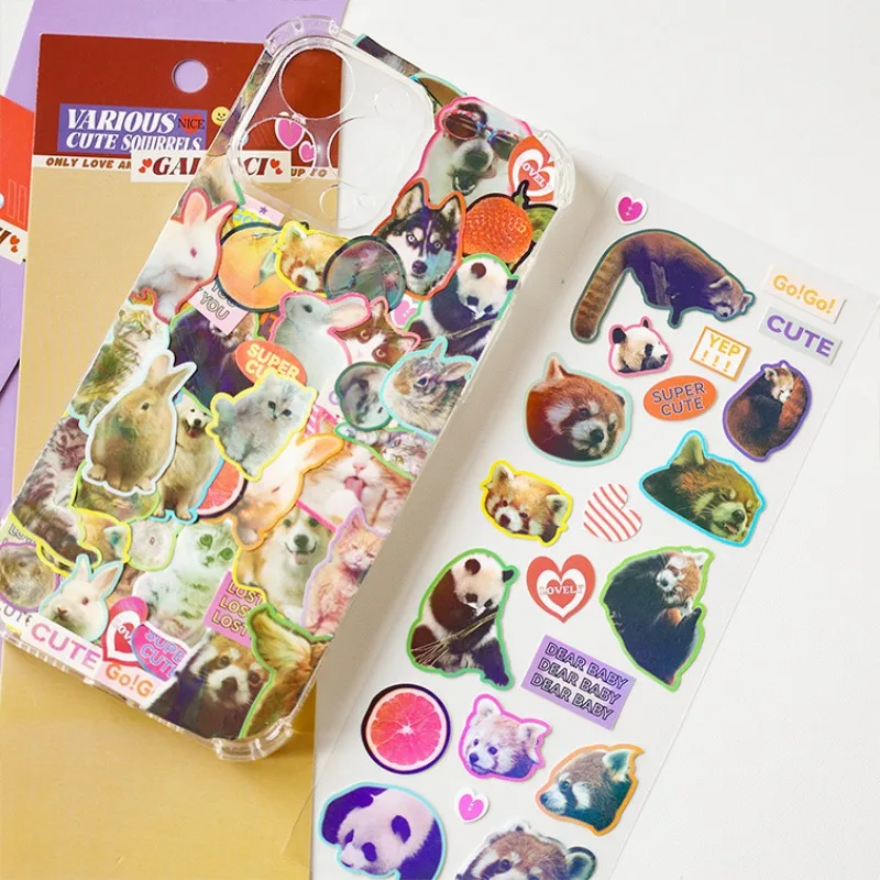 Art Craft Zoo - Color Stickers 1 Sheets Stickers Cute
