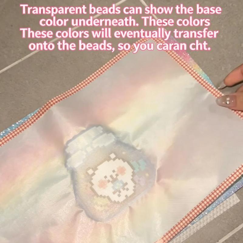 Art Craft Stick - Gradient Glitter Fuse Bead Ironing Sheets