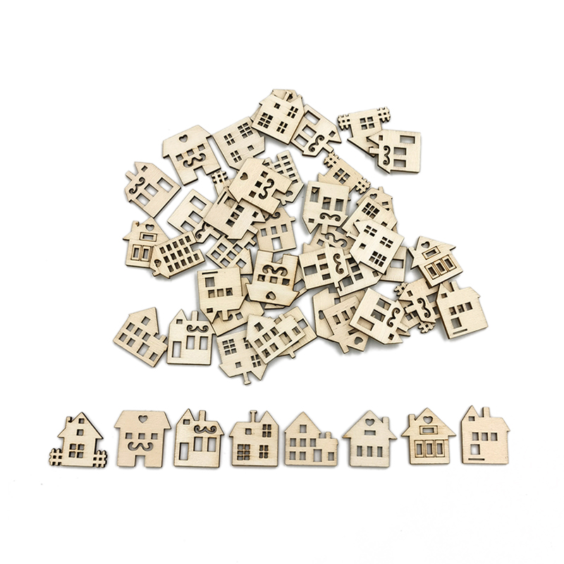 Art Craft For Preschoolers - 50pcs Unpainted Wood Slices for Boys