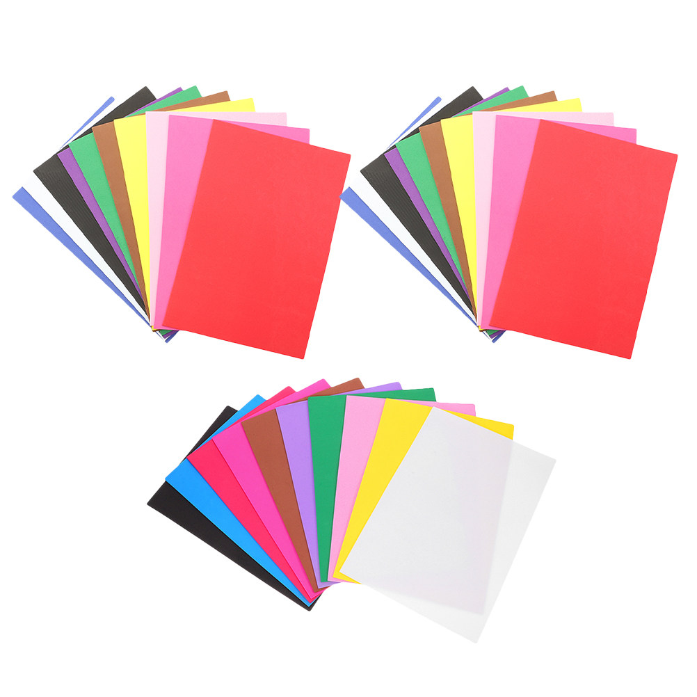 Art Craft For Preschoolers - 30Pcs Colorful Foam Paper Sheets Kids