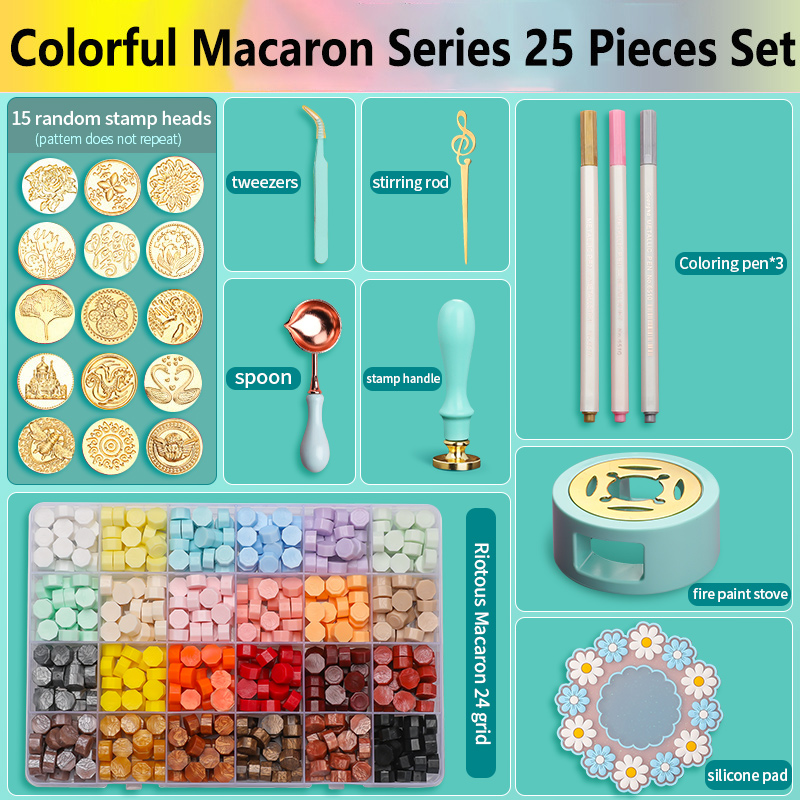 Wax Seal Stamp Set Kit Lacquer - огляд і ціна Batik Wax Kit