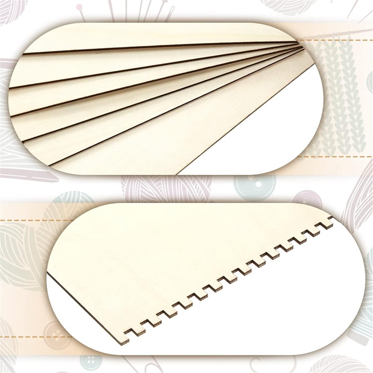 18 Pcs Beginners Wooden Notche - огляд і ціна Art Craft Adult