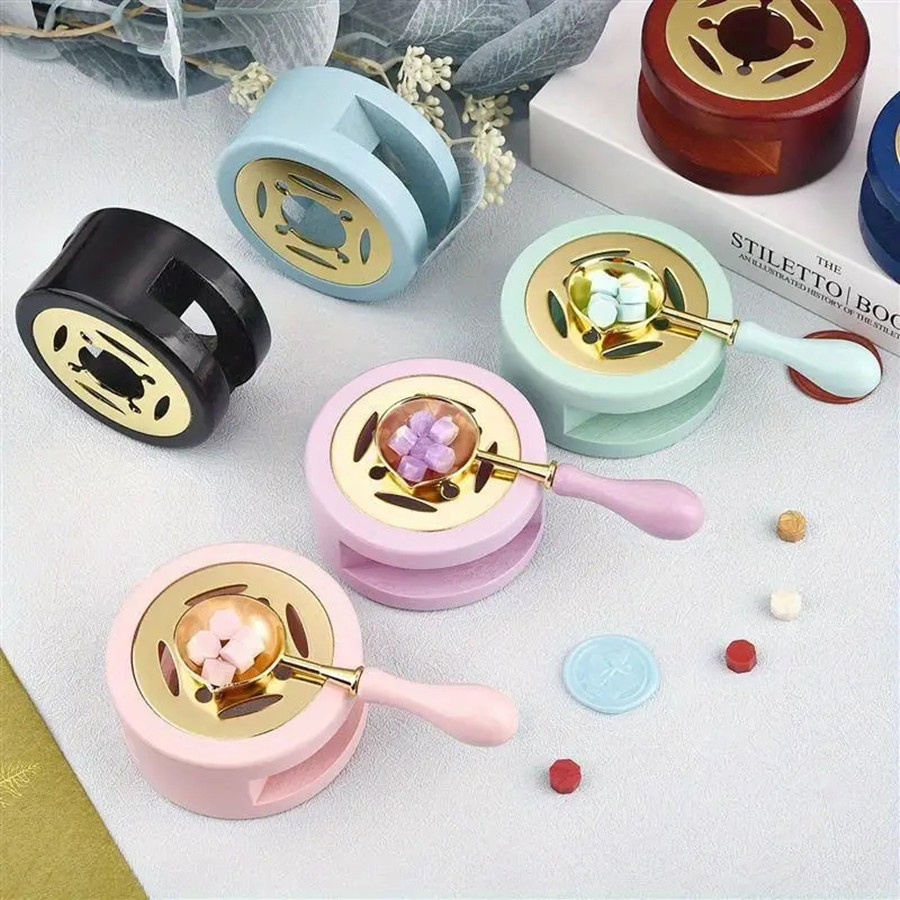 1set Wax Seal Warmer Kit, Wood - огляд і ціна Batik Wax Kit