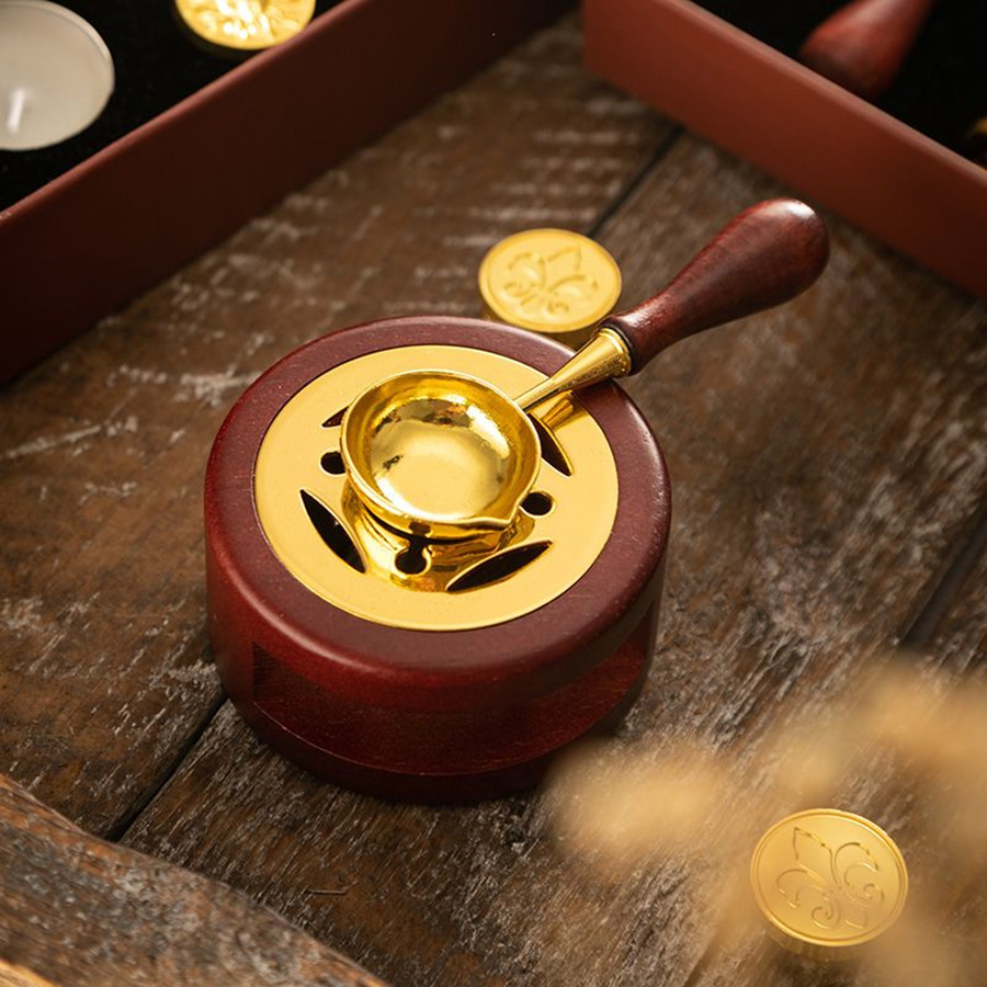 1set Wax Seal Warmer Kit, Wood - огляд і ціна Batik Wax Kit