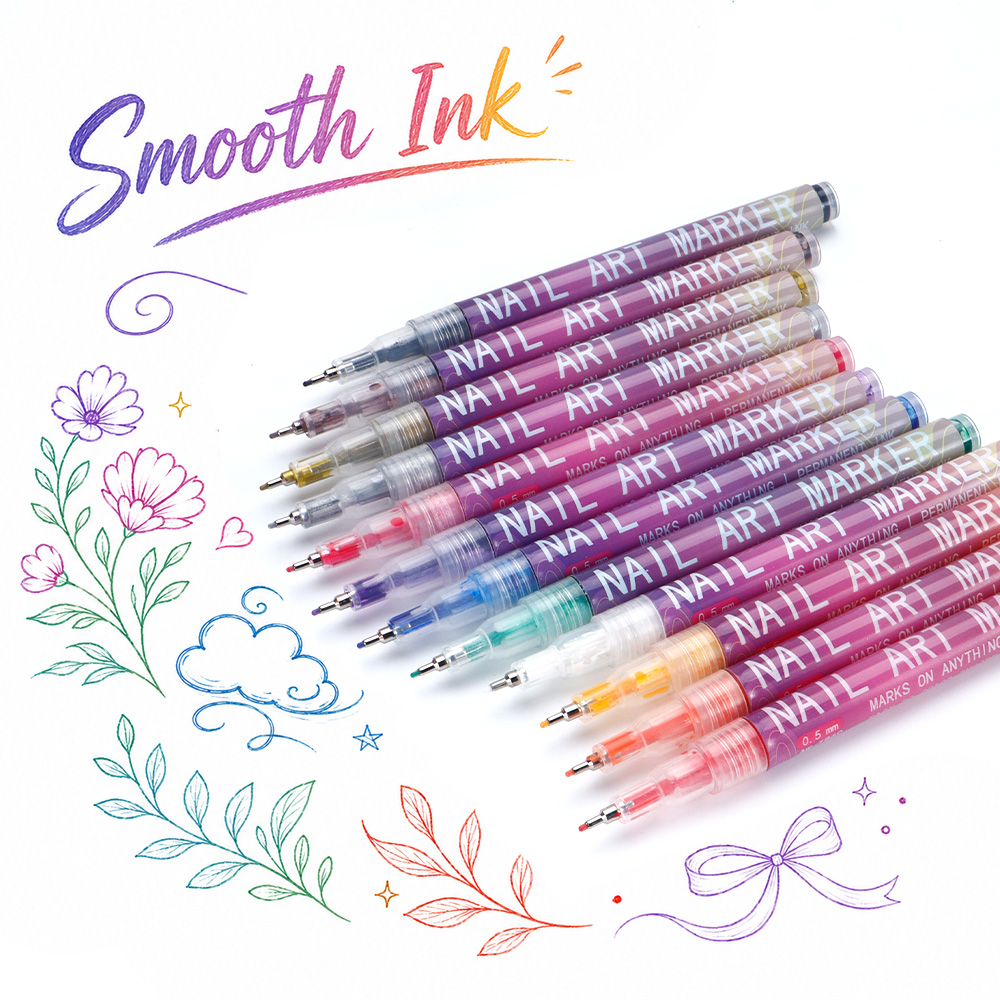 12Pcs Fine Line Marker Pen Set - огляд і ціна Illustration Marker Set