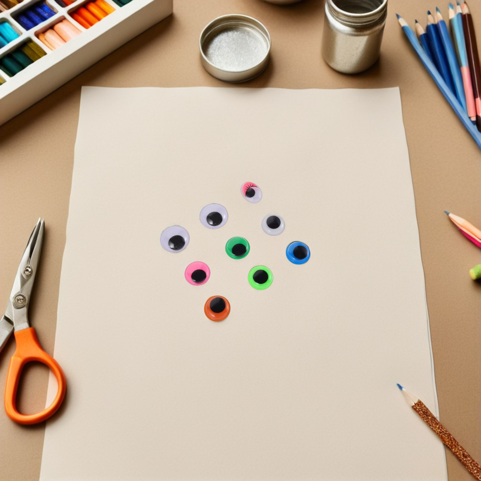 1680Pcs Googly Eyes Self Adhes - огляд і ціна Art Craft Stick