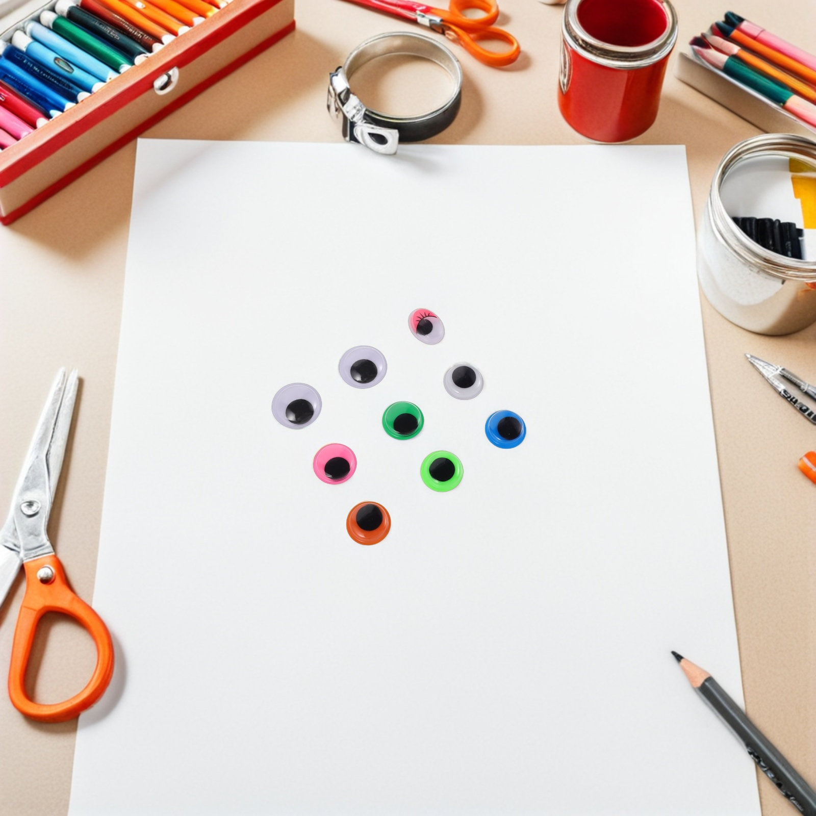 1680Pcs Googly Eyes Self Adhes - огляд і ціна Art Craft Stick
