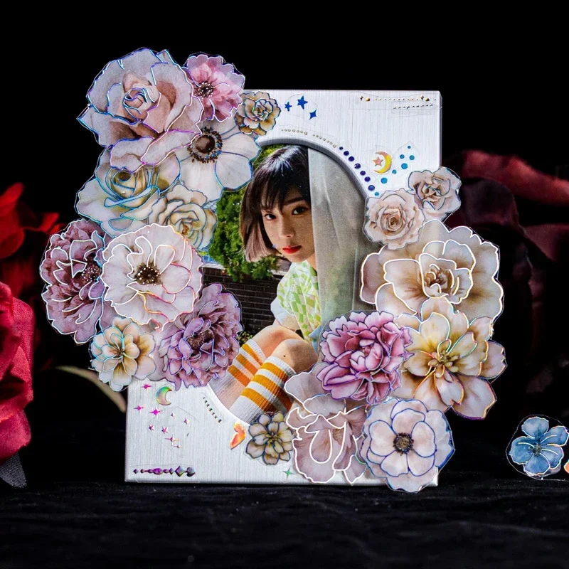 3pcs/pack Flowers Flat Sticker - огляд і ціна Art Craft Stationery
