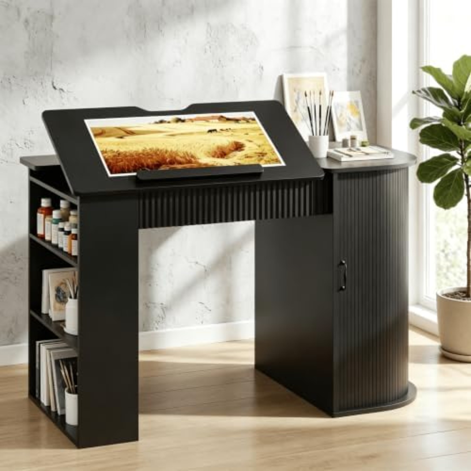 Drafting Table with Storage Ca - огляд і ціна Art Craft Usa