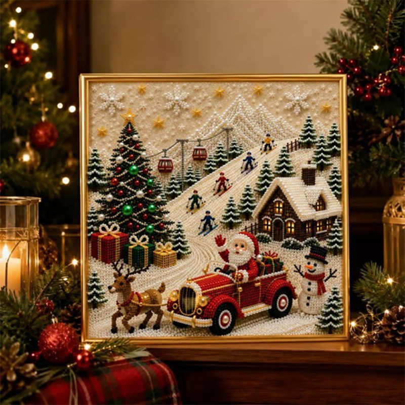 DIY 3D Pearl Christmas Diamond - огляд і ціна Art Craft Village