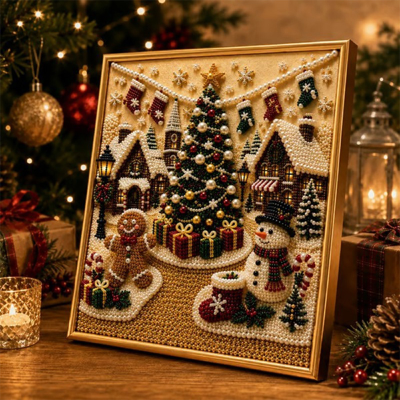 DIY 3D Pearl Christmas Diamond - огляд і ціна Art Craft Village