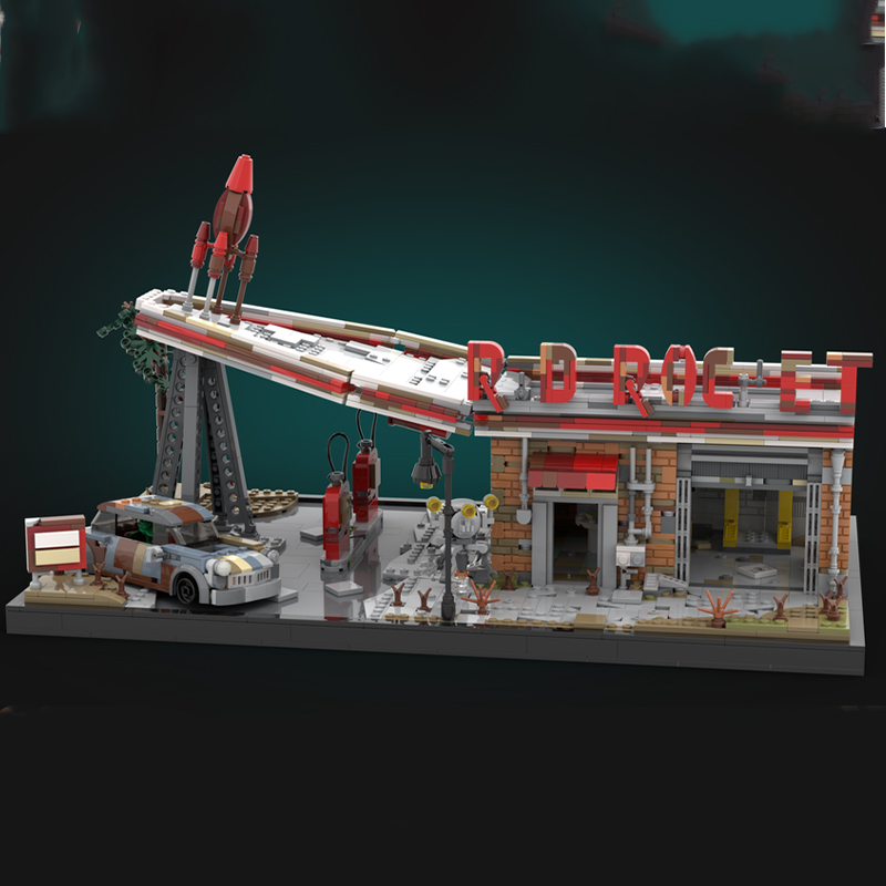 2168pcs MOC Red Rocket Fallout - огляд і ціна Art And Craft Rocket