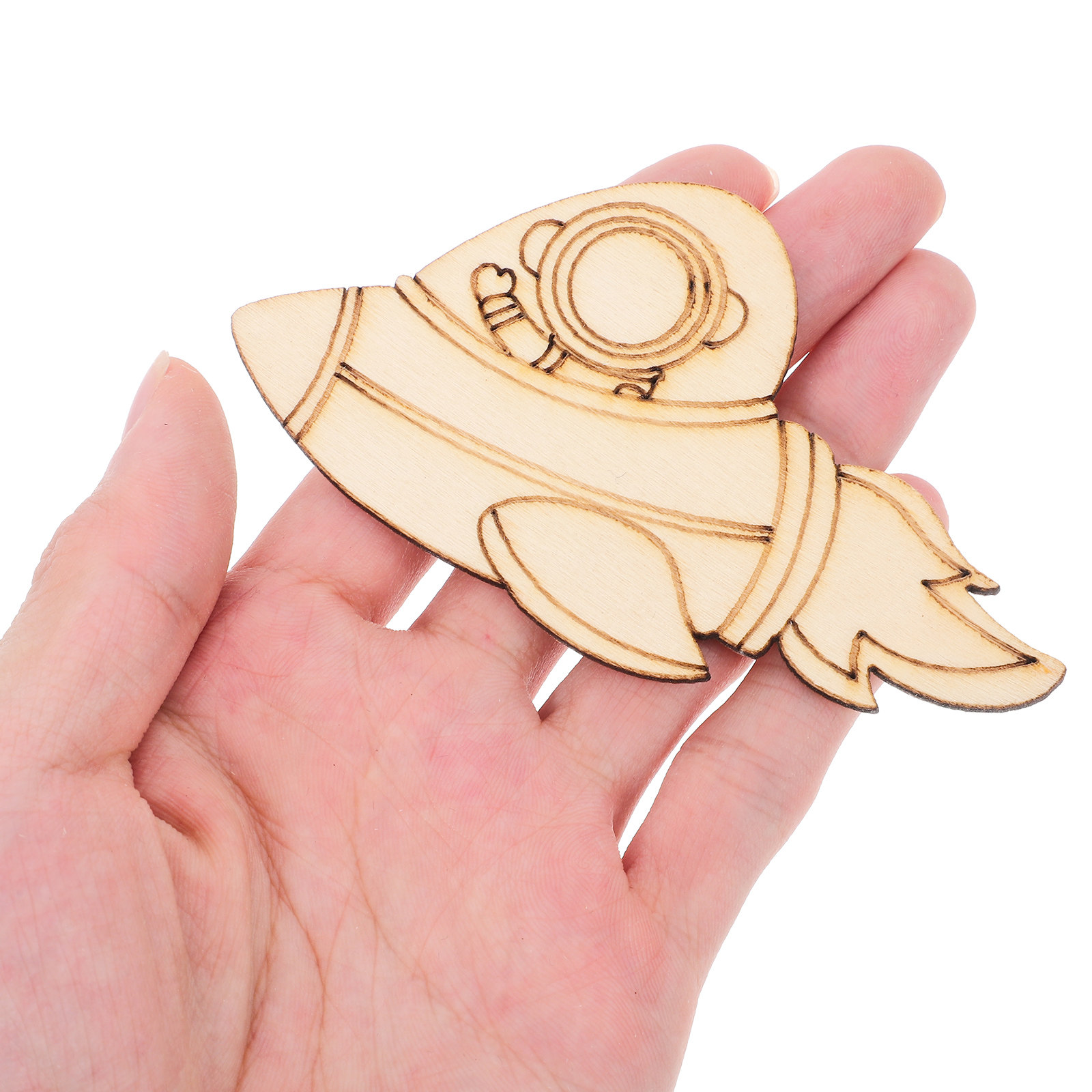 24Pcs Wooden Astronaut Rocket  - огляд і ціна Art And Craft Rocket