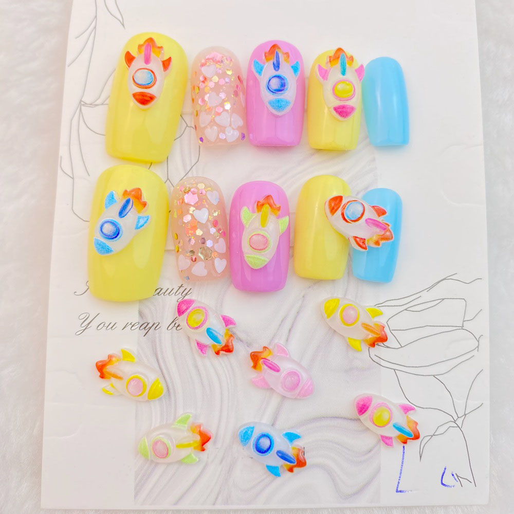 50Pcs New Mixed Nail Art Resin - огляд і ціна Art And Craft Rocket
