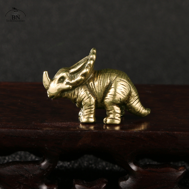 Solid Brass horned dinosaur Ju - огляд і ціна Dinosaur And Craft