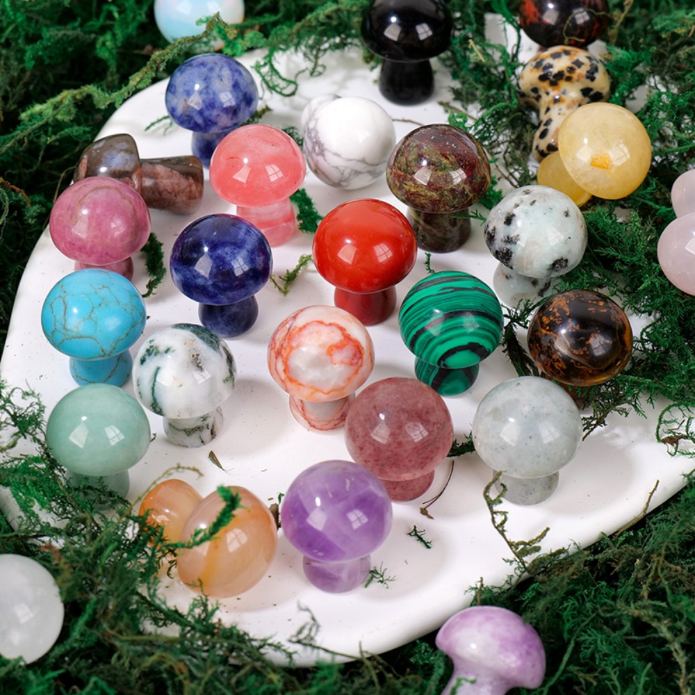 Natural Crystal Mushroom Gemst - огляд і ціна Art And Craft Jungle