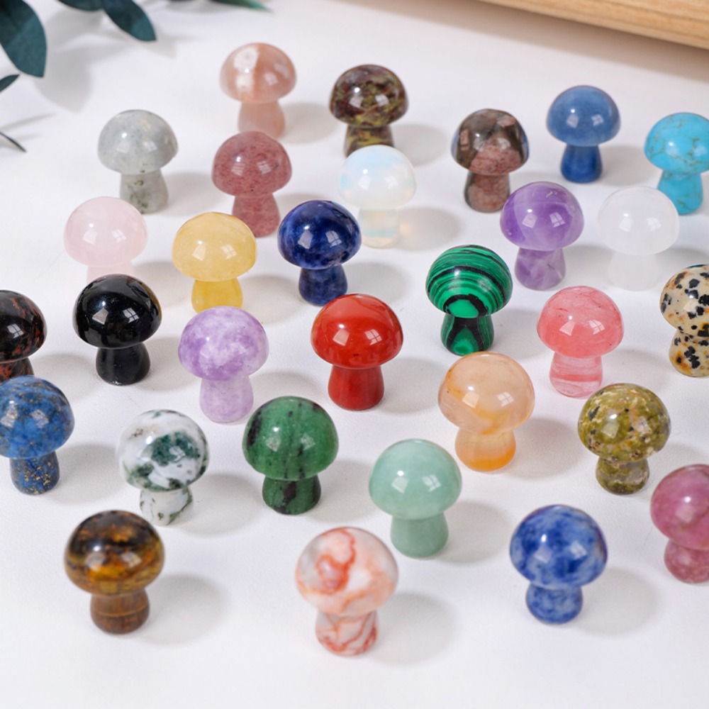 Natural Crystal Mushroom Gemst - огляд і ціна Art And Craft Jungle