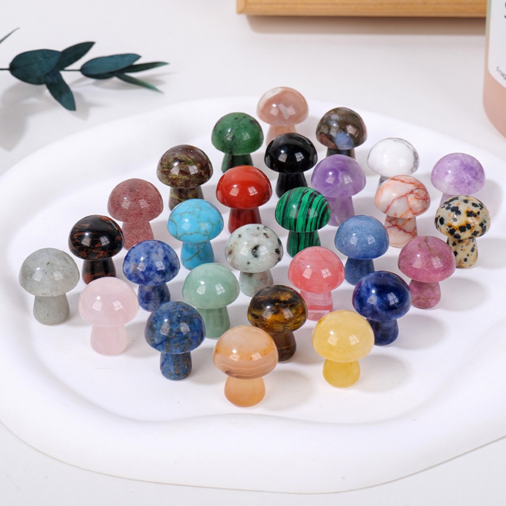 Natural Crystal Mushroom Gemst - огляд і ціна Art And Craft Jungle