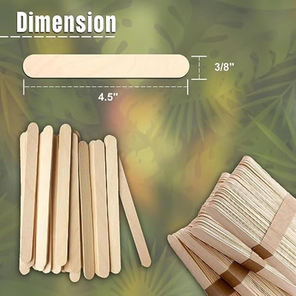 210 Pcs Natural Wood Ice Cream - огляд і ціна Art Craft Ice Cream