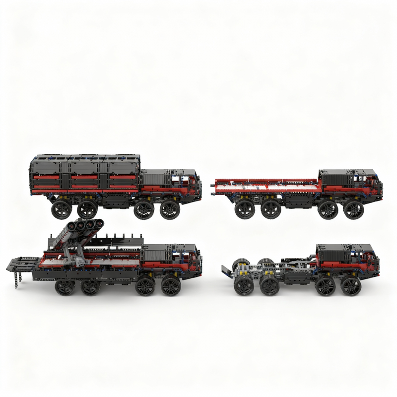 2641pcs MOC 8x8 Rocket Carrier - огляд і ціна Art And Craft Rocket