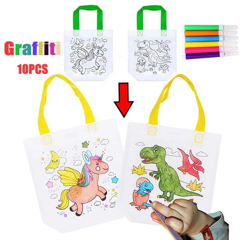 1-10pcs Sets DIY Graffiti Bag  - огляд і ціна Illustration Marker Set