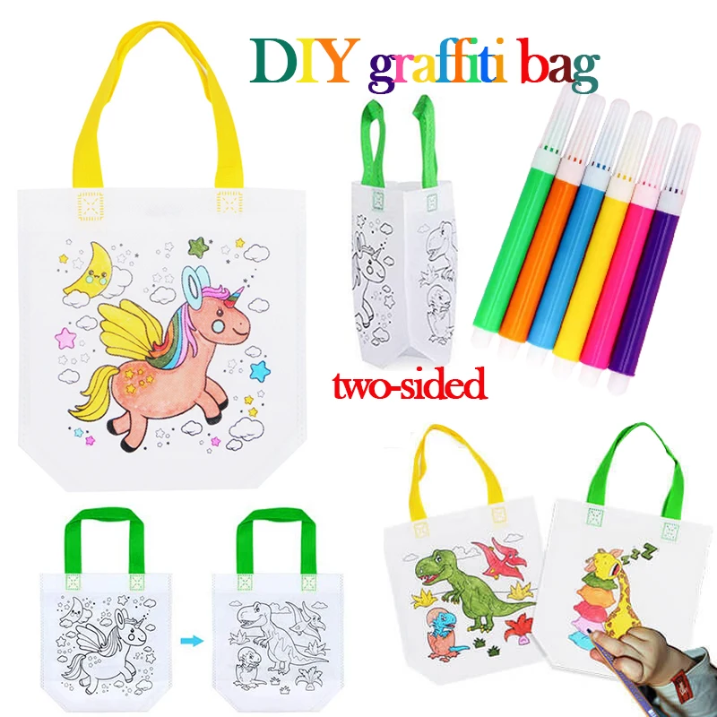 1-10pcs Sets DIY Graffiti Bag  - огляд і ціна Illustration Marker Set