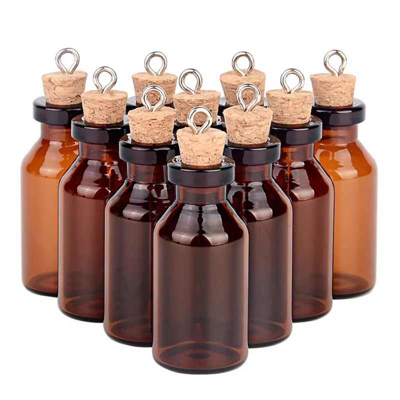 200pcs Small Amber Glass Bottl - огляд і ціна Art Craft Zoo