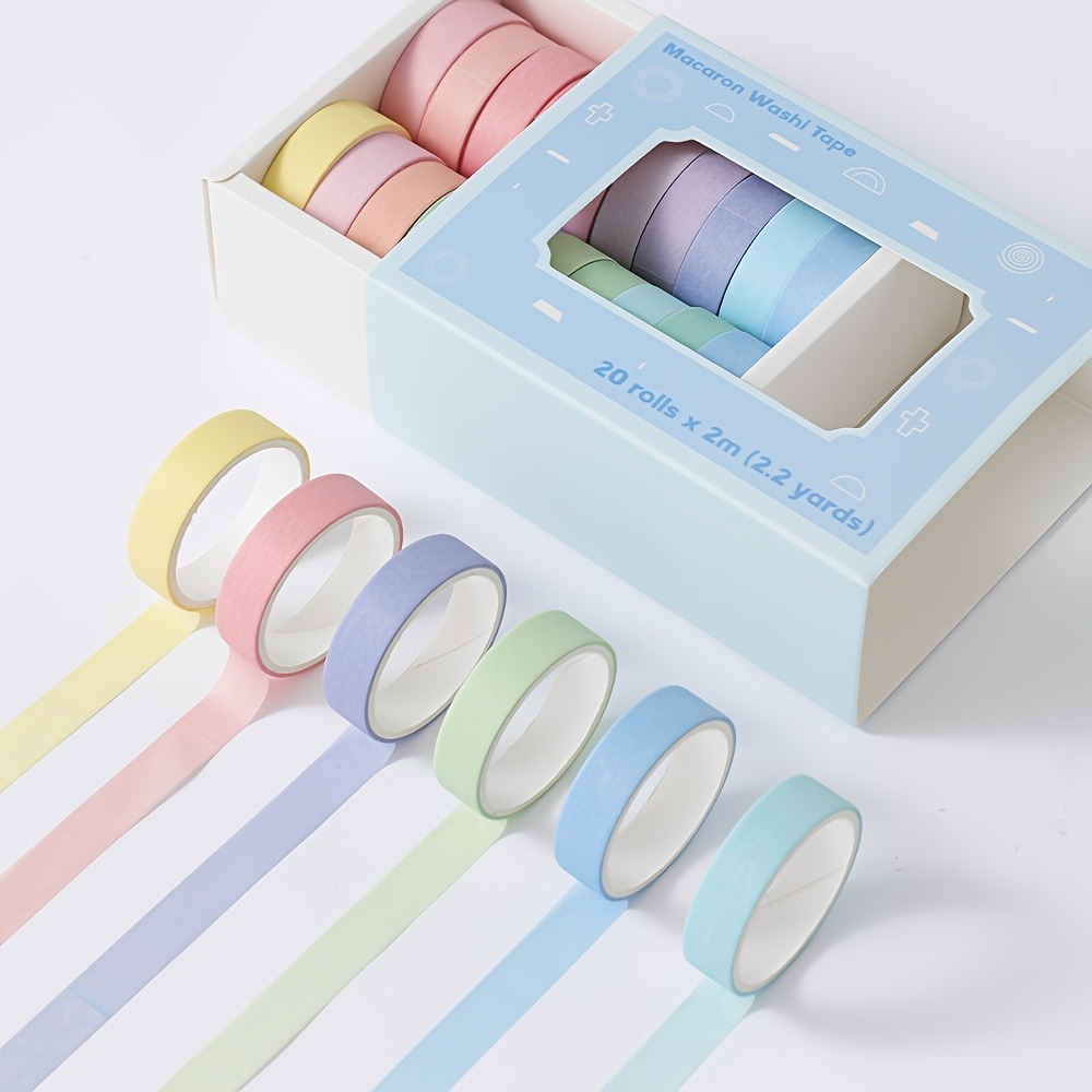 20 rolls of macaron tape, 0.4i - огляд і ціна Art Craft Stationery
