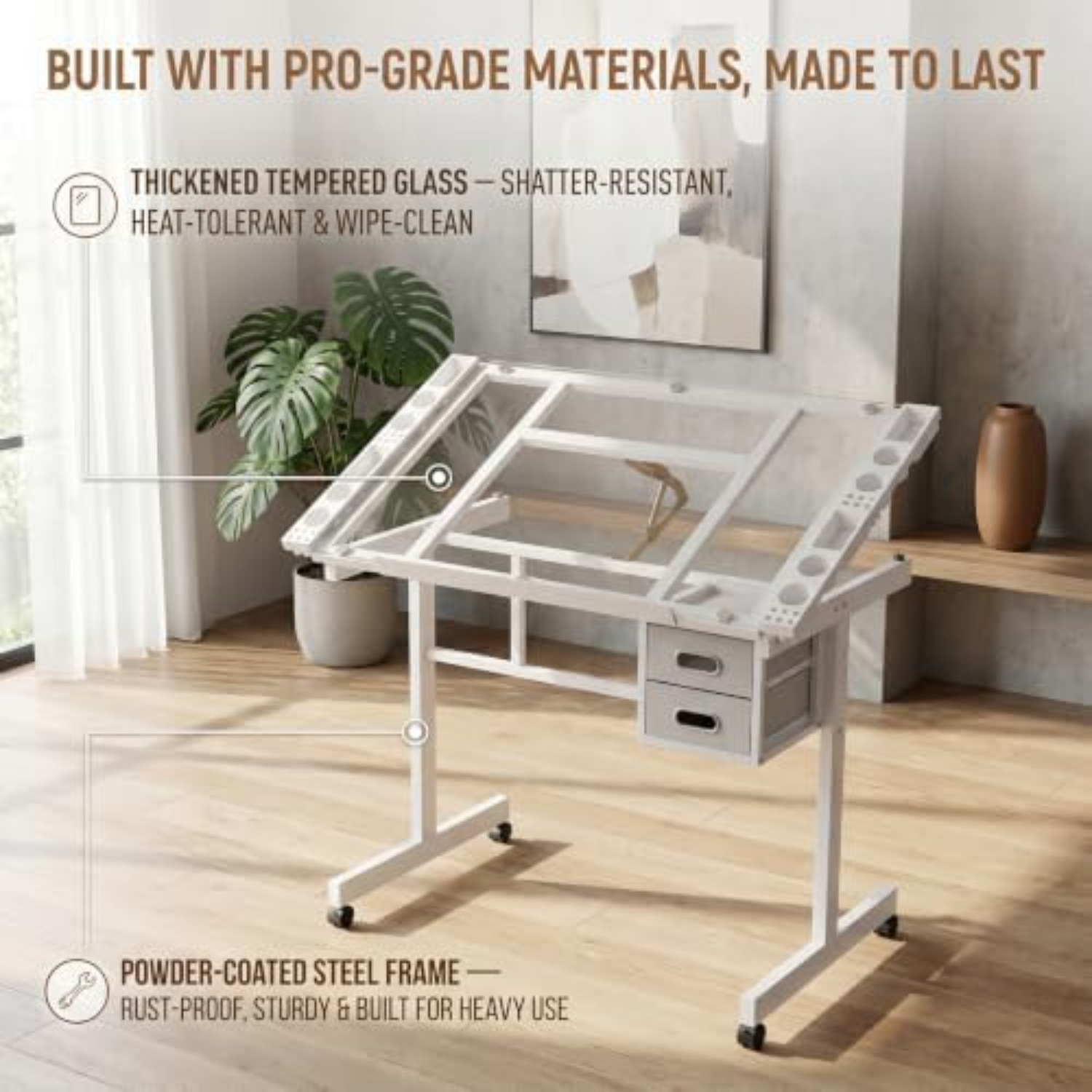 Rolling Drafting Table Desk, P - огляд і ціна Art Craft Usa