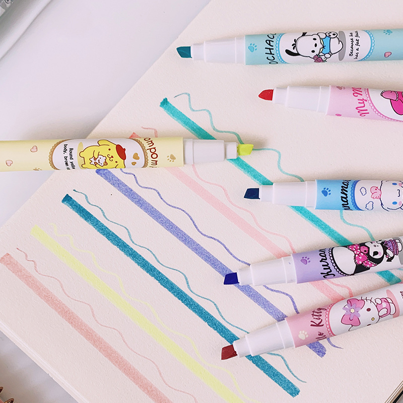 6Pcs Sanrio Hello Kitty Highli - огляд і ціна Illustration Marker Set