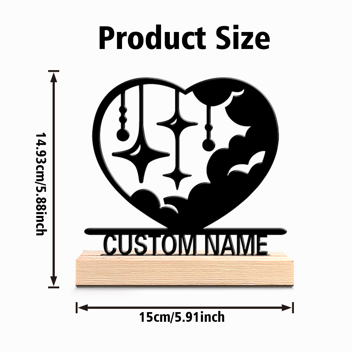 1pc Fashion love cloud Customi - огляд і ціна Art Craft Usa