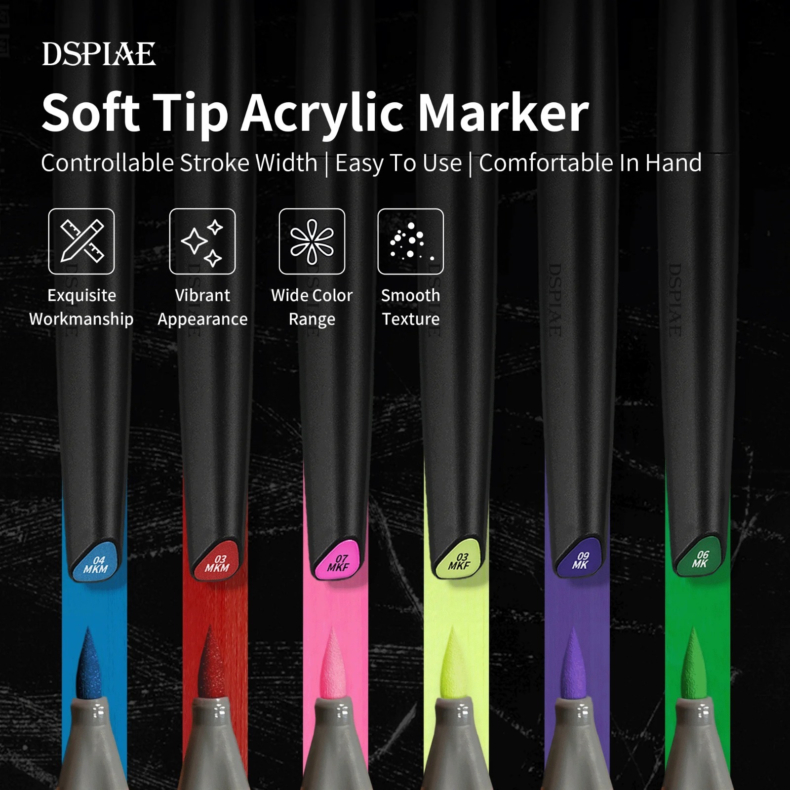 DSPIAE Soft Tip Water Based Ma - огляд і ціна Illustration Marker Set