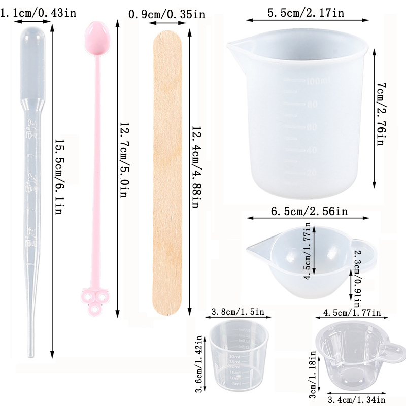 Epoxy Resin Tools Kit Silicone - огляд і ціна Art Craft Stick