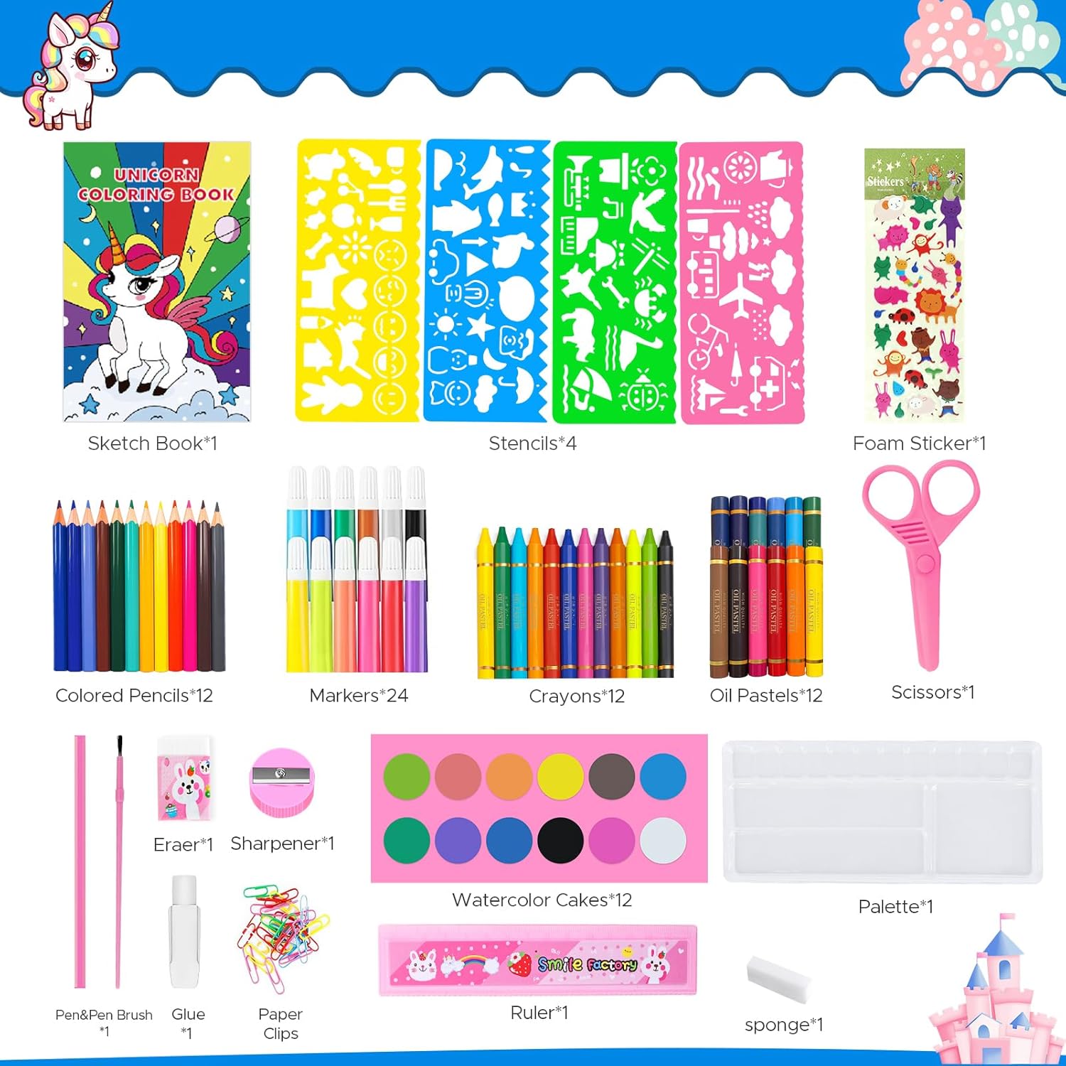 Coloring Book Set for Kids, Di - огляд і ціна Illustration Marker Set