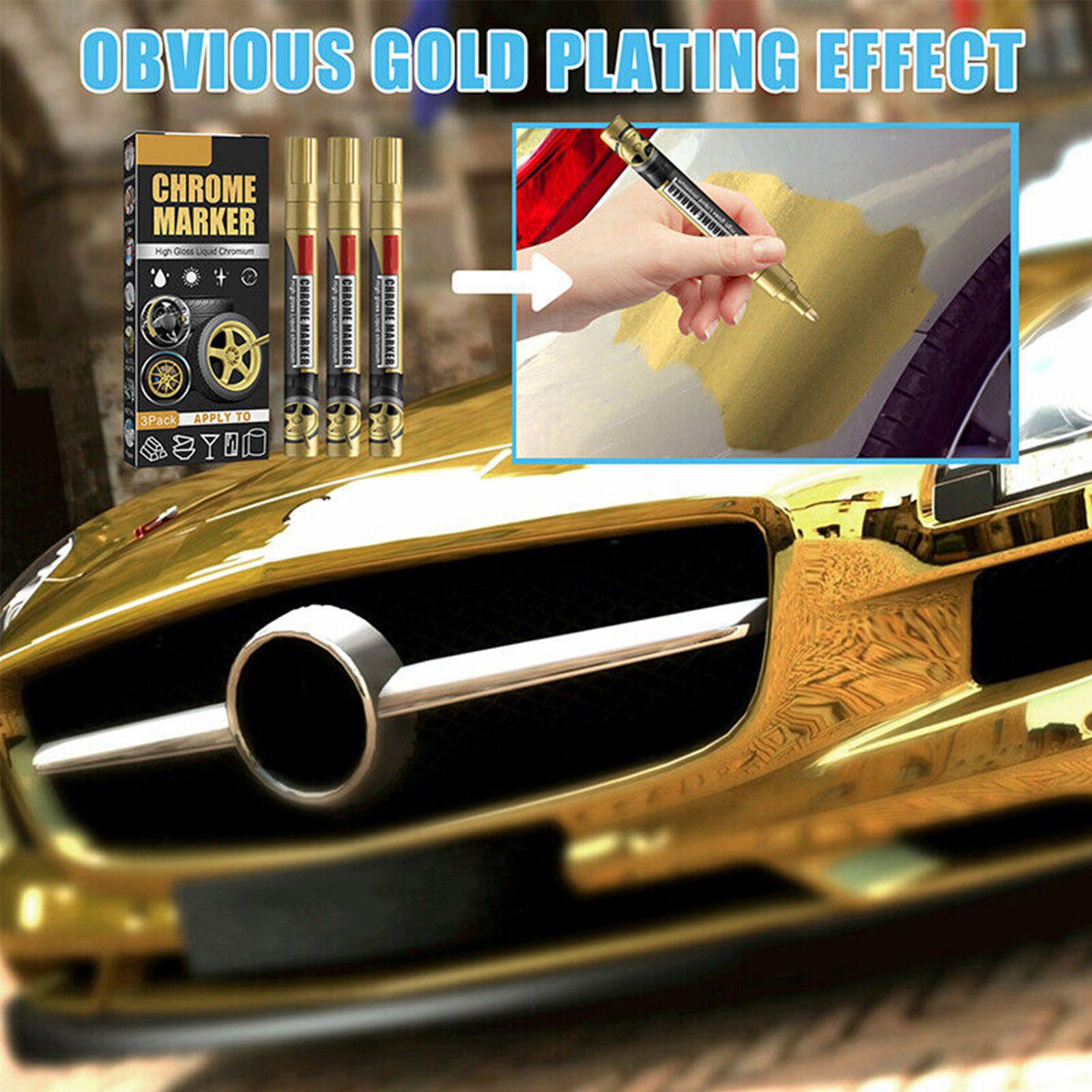 3Pcs/Set Chrome Marker Pen Car - огляд і ціна Illustration Marker Set