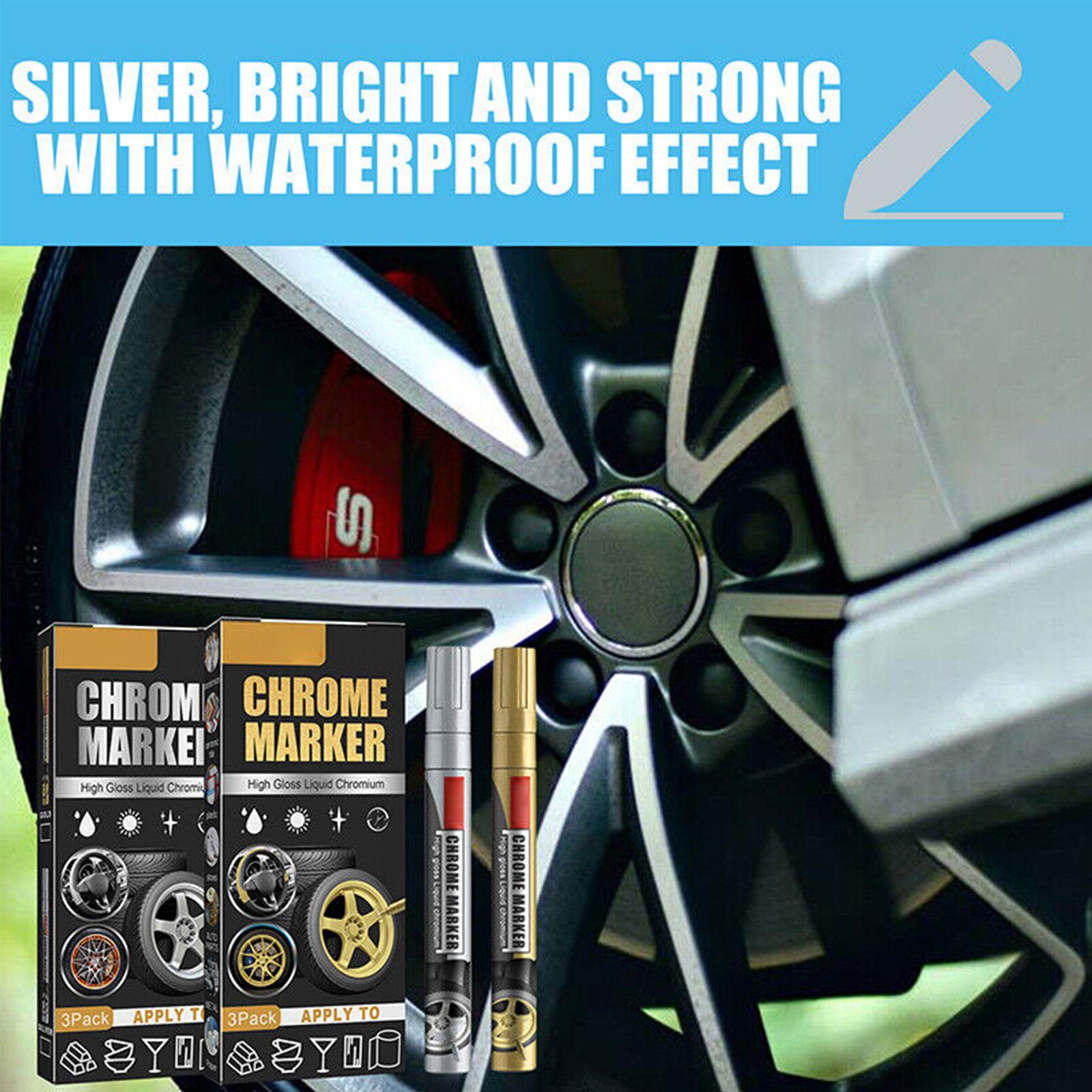 3Pcs/Set Chrome Marker Pen Car - огляд і ціна Illustration Marker Set