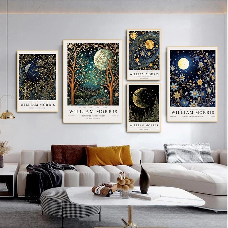 Vintage Moon and Stars William - огляд і ціна Art Craft William Morris