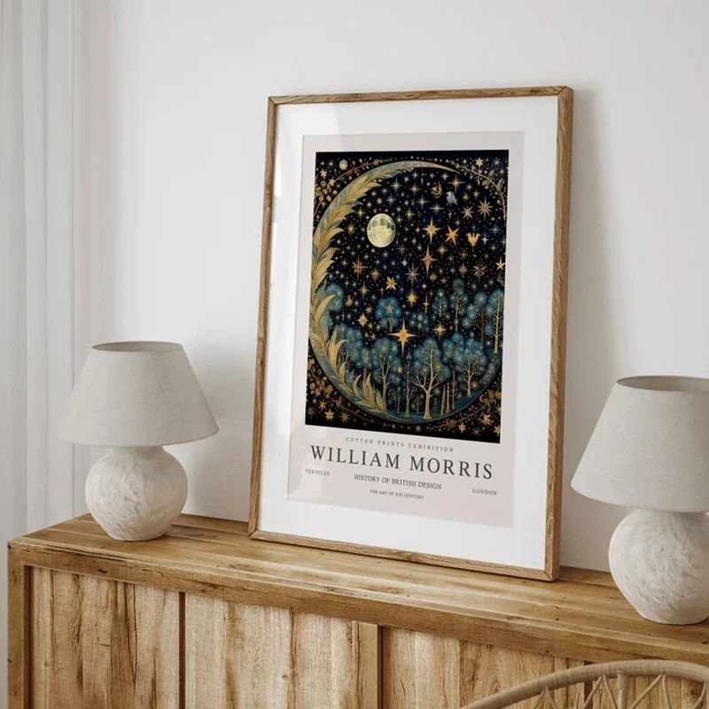 Vintage Moon and Stars William - огляд і ціна Art Craft William Morris