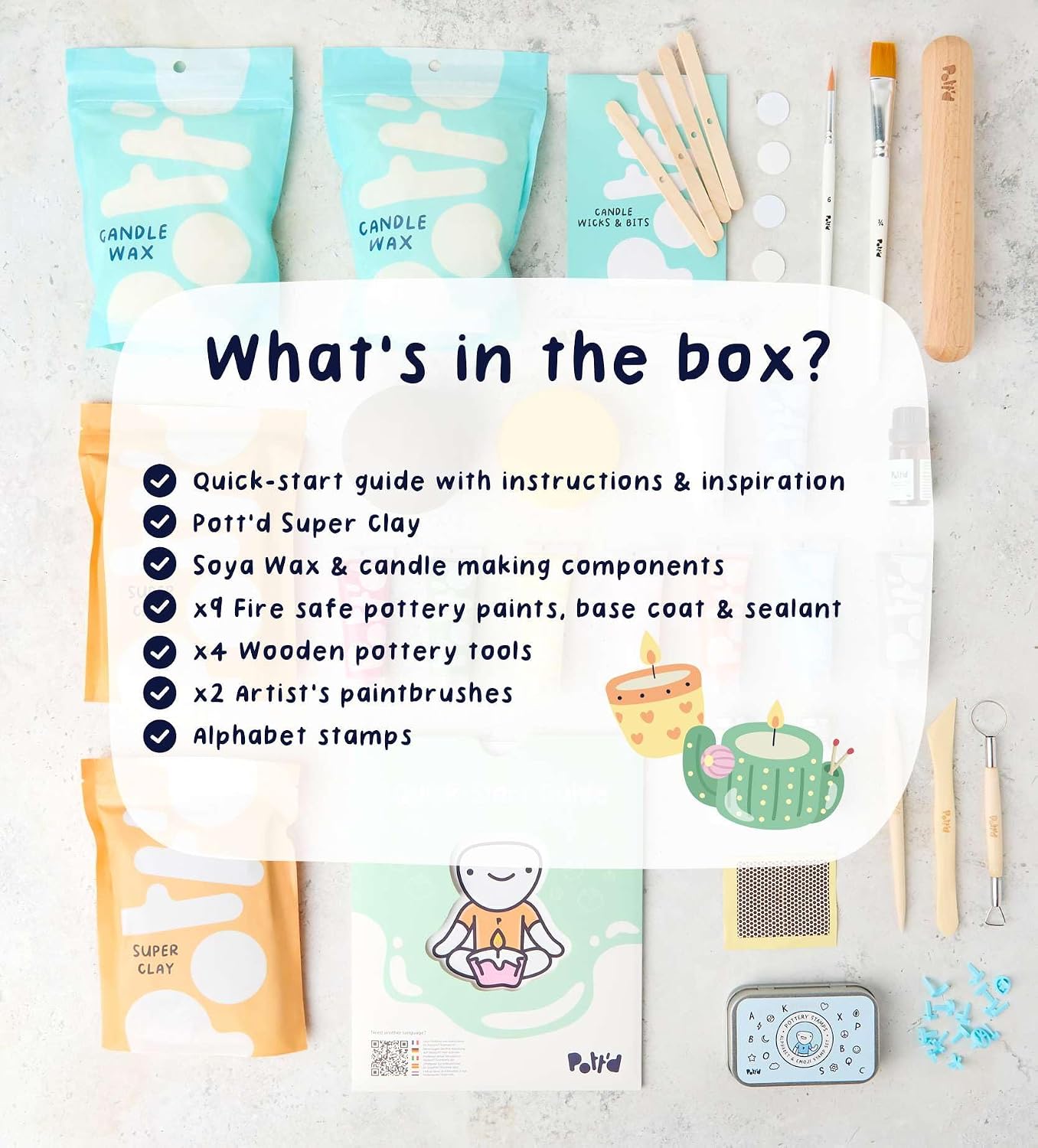 Home Pottery Candle Making Kit - огляд і ціна Air Dry Clay