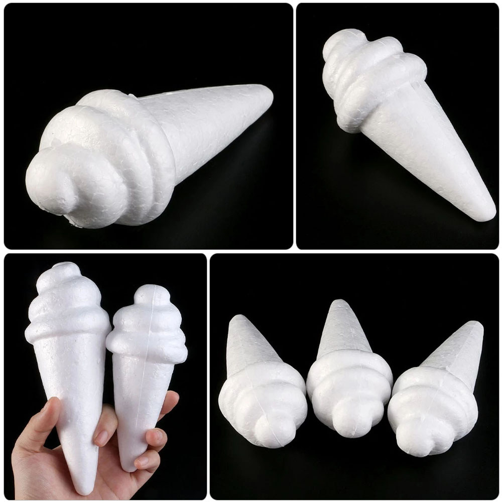 8Pcs Unfinished Ice Cream Foam - огляд і ціна Art Craft Ice Cream