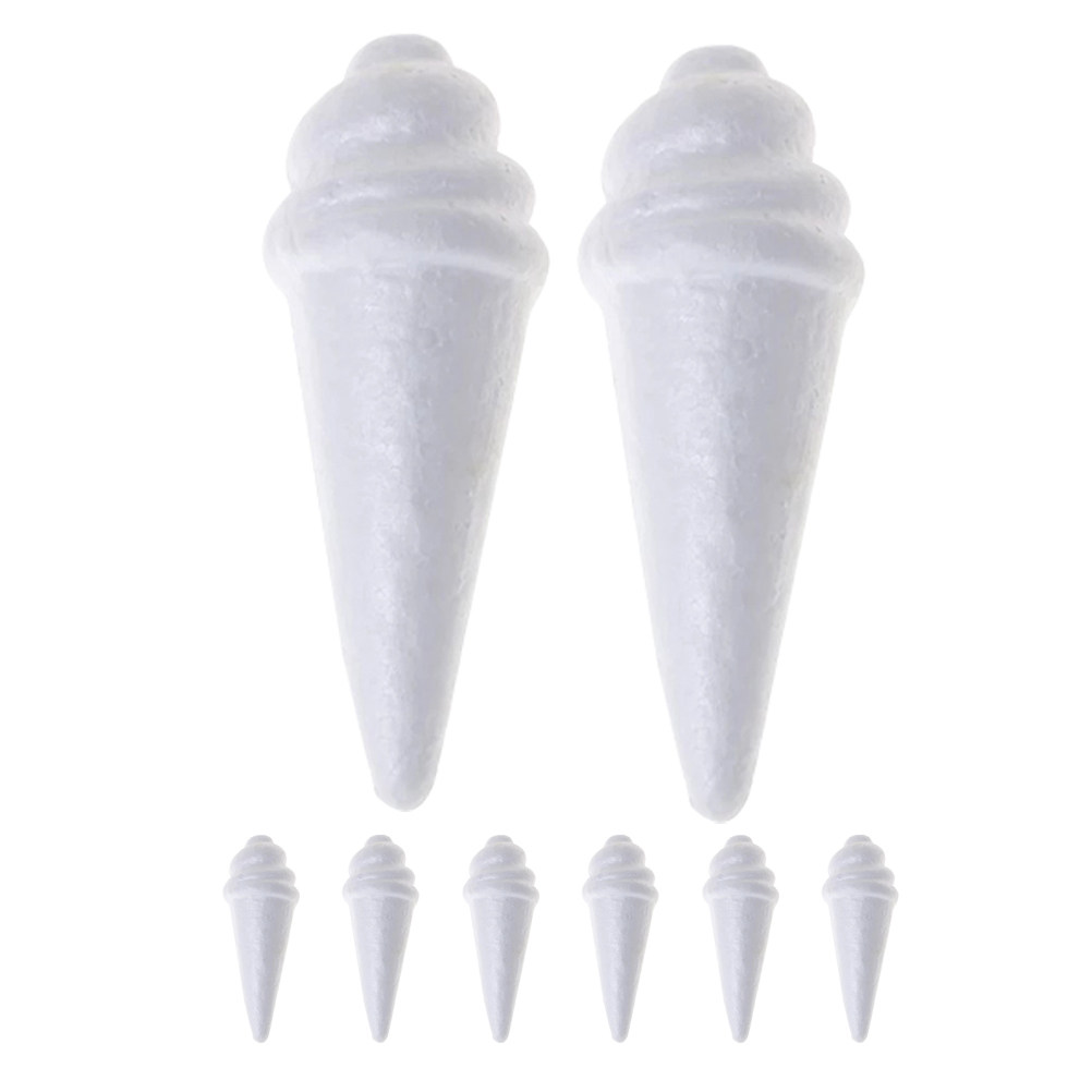 8Pcs Unfinished Ice Cream Foam - огляд і ціна Art Craft Ice Cream